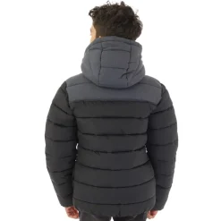 Drenge Farveblok Åg Pufferjakke Sort