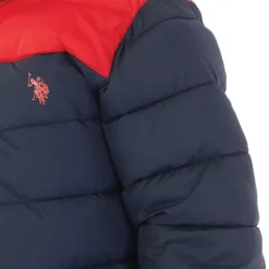 Drenge Farveblok Oksel Pufjakke Blå Blazer