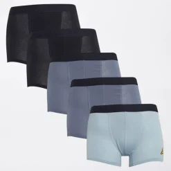 Drenge Fem Pak Boksershorts Marineblå/Blå Stål/Blå