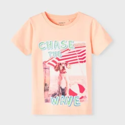 Drenge Feodor T-shirt Peach Nectar