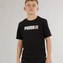 Drenge Grafik T-shirt Black