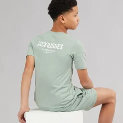 Drenge Jeff Orion T-shirt og shorts sæt Iceberg Green