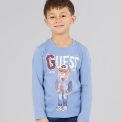 Drenge langærmet T-shirt Lilac Blue