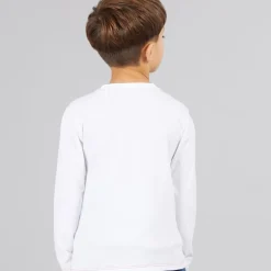 Drenge langærmet T-shirt Pure White