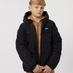 Drenge Pufferjakke Sort