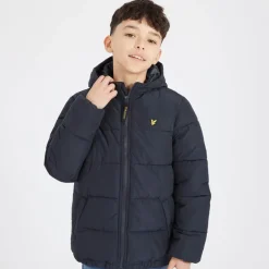 Drenge Quiltet Pufferjakke Z271 Mørkeblå