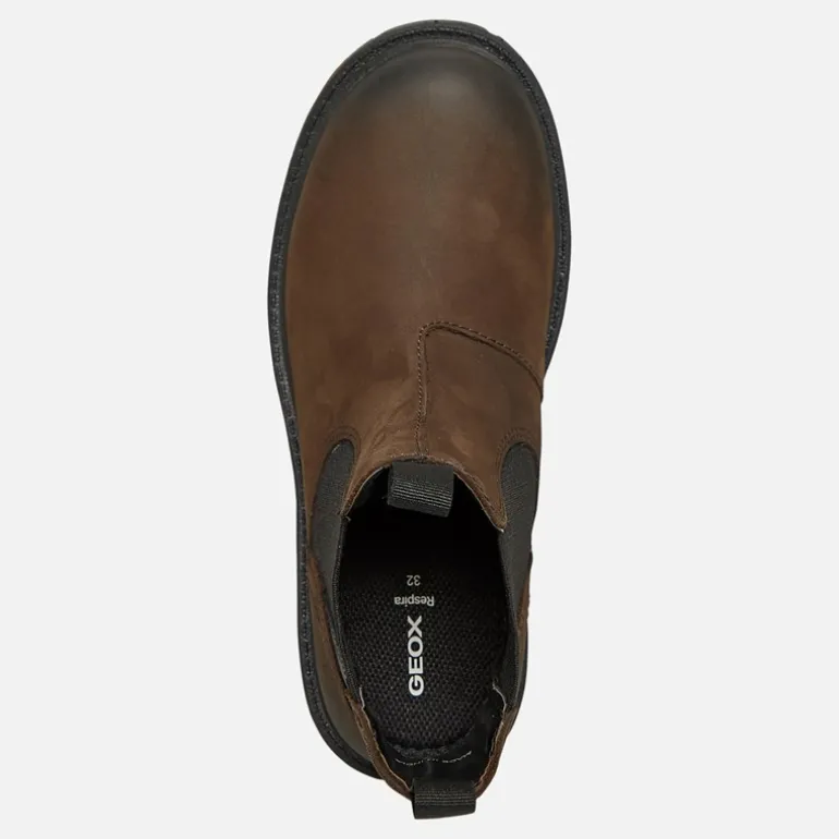 Drenge Shaylax Chelsea Støvler Kaffe/Sort