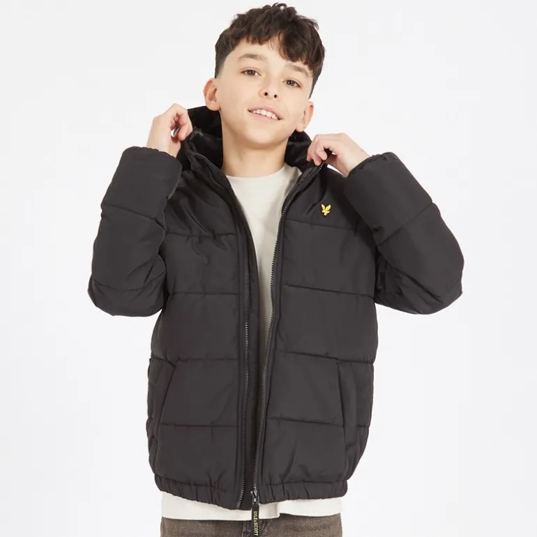 Drenge Vatteret Pufferjakke Z865 Jet Sort