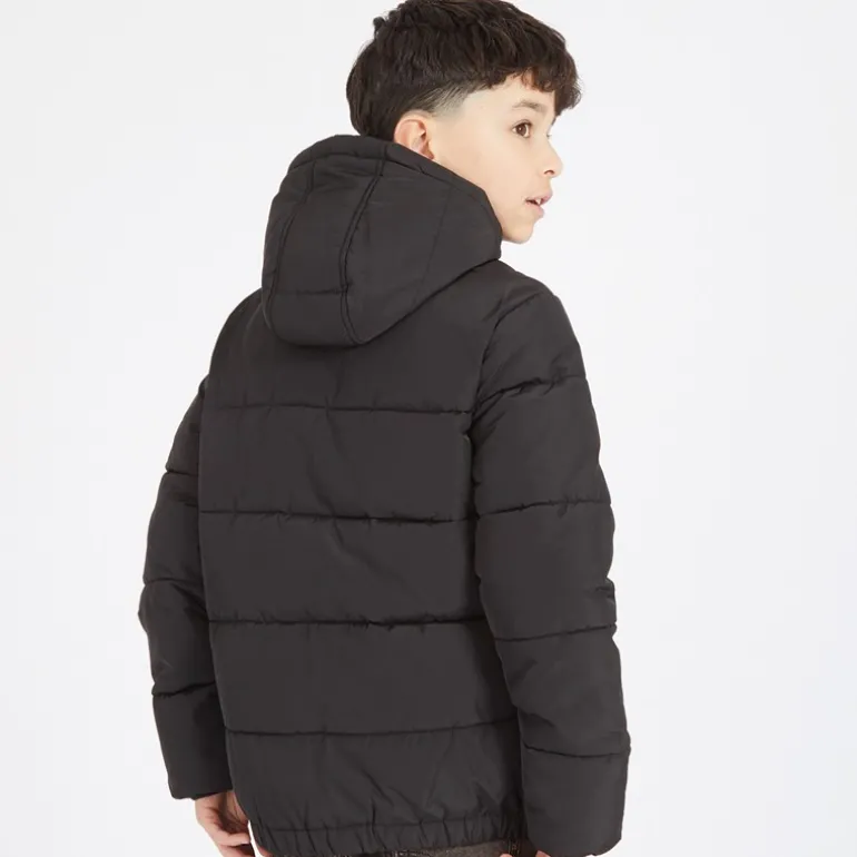 Drenge Vatteret Pufferjakke Z865 Jet Sort