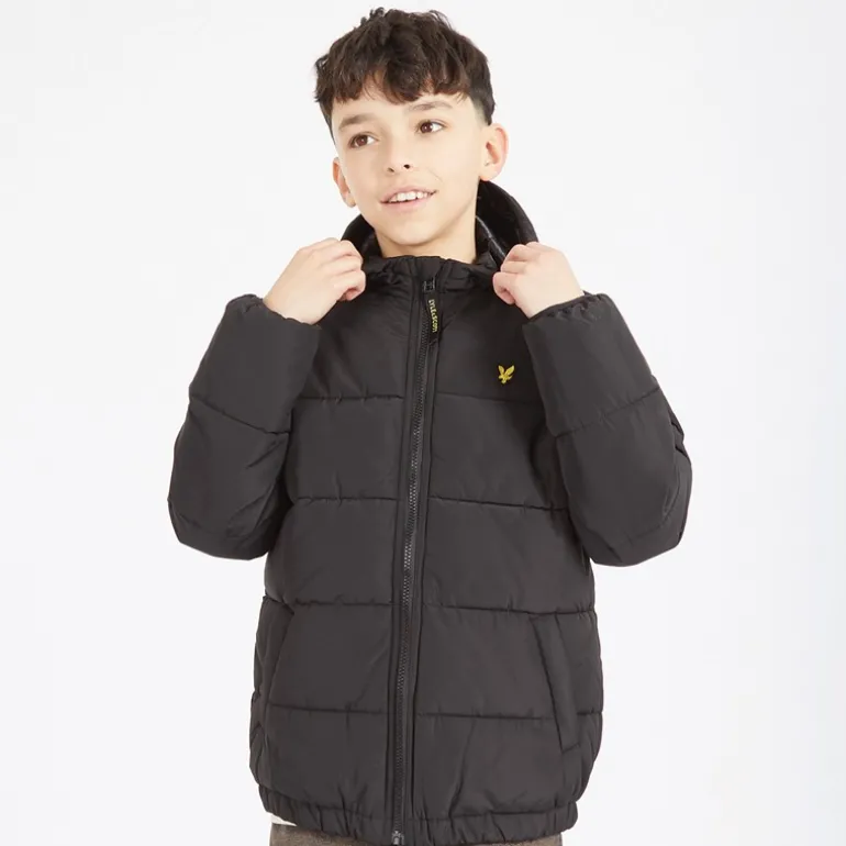 Drenge Vatteret Pufferjakke Z865 Jet Sort