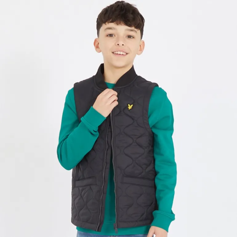 Drenge Vatteret Vest Z865 Sort