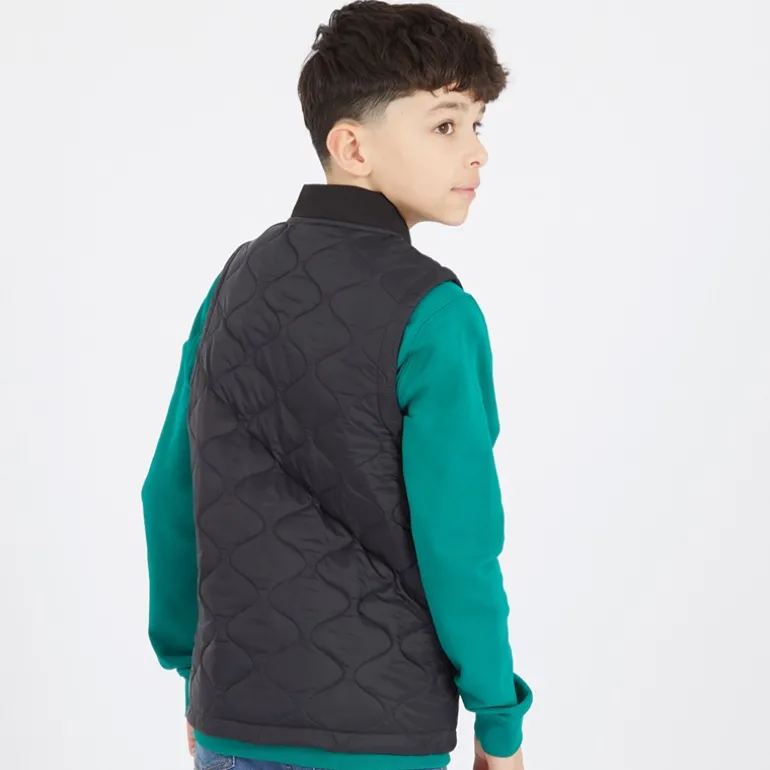 Drenge Vatteret Vest Z865 Sort