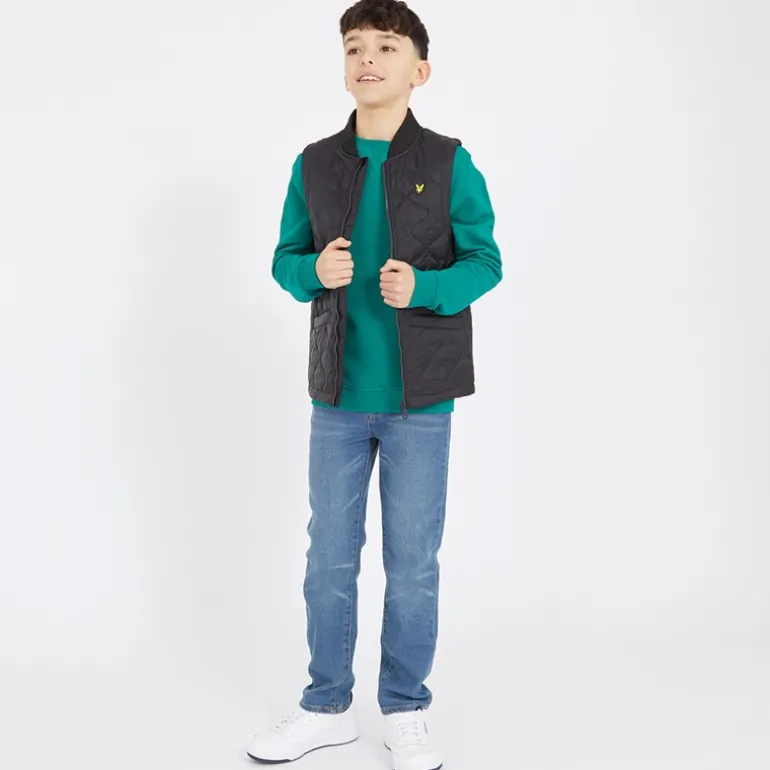 Drenge Vatteret Vest Z865 Sort