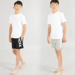 Drengebadebukser Aruba To Pak Sort/​Grå