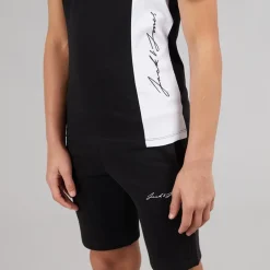 Drengenes Jax Blocking T-shirt og Shorts Sæt Sort