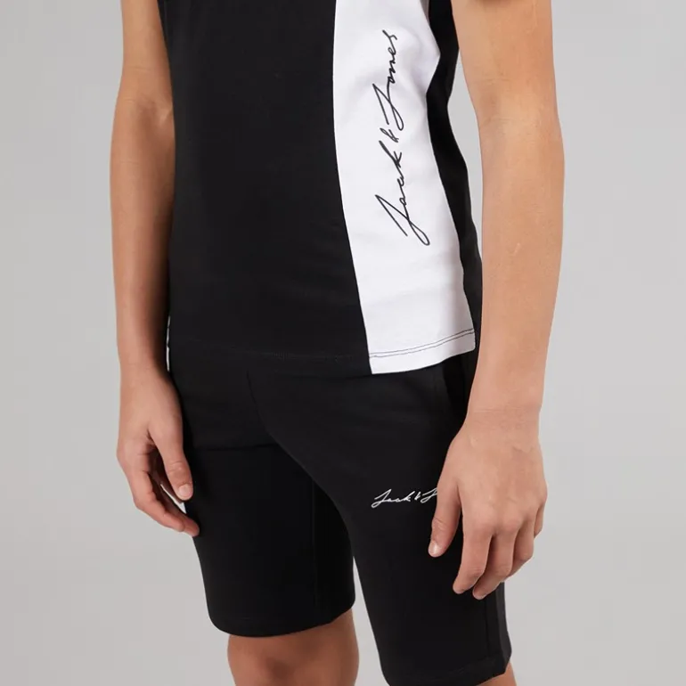 Drengenes Jax Blocking T-shirt og Shorts Sæt Sort