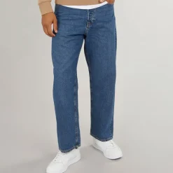 Herre Alex SQ 741 Baggy Fit Jeans Mellemblå
