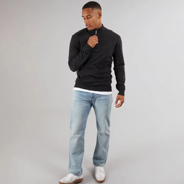 Herre Ancona Jumper Charcoal Mix