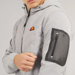 Herre Angiolo Hybrid Halv Lynlås Jakke Lys Grå