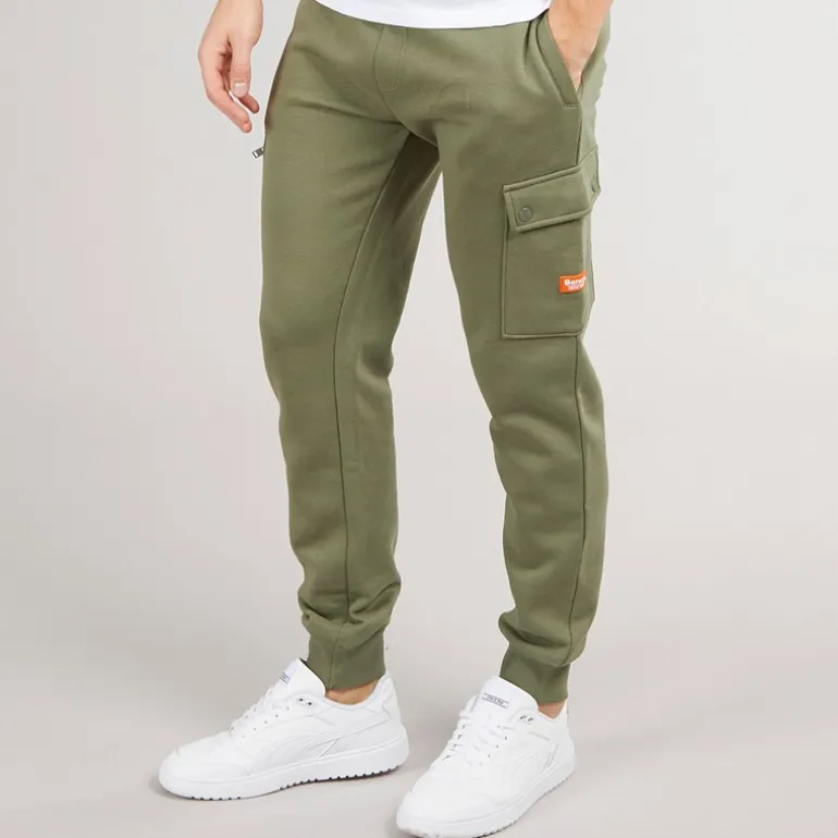 Herre Aplev Cargo Joggingbukser Lys Khaki