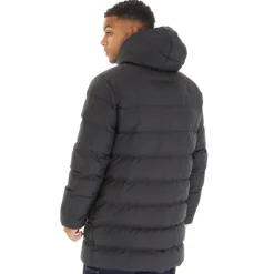 Herre Armann Lang Ærmeløs Dunjakke Sort