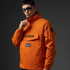 Herre Arper Lite Anorak Orange Pumpkin