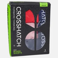 Herre Avocet Tre Pak Boxer Shorts Rød