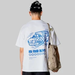 Herre Baine Koi Levering T-shirt Hvid