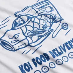 Herre Baine Koi Levering T-shirt Hvid