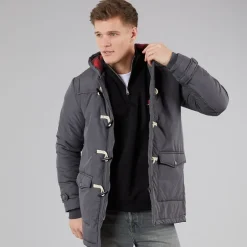 Herre Baltico Duffel Coat Mørkegrå Dk Grey