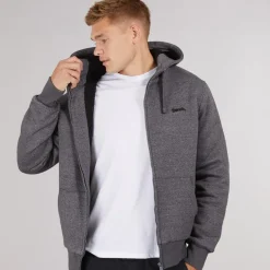 Herre Baraz Borg Foret Hættetrøje Mørkegrå Melering