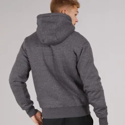 Herre Baraz Borg Foret Hættetrøje Mørkegrå Melering