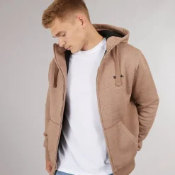 Herre Baraz Borg Foret Hættetrøje Taupe Marl