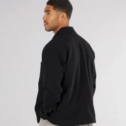 Herre Baxter Overshirt Sort