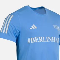 Herre Berlin Halv Marathon Løbe Top Blue Burst