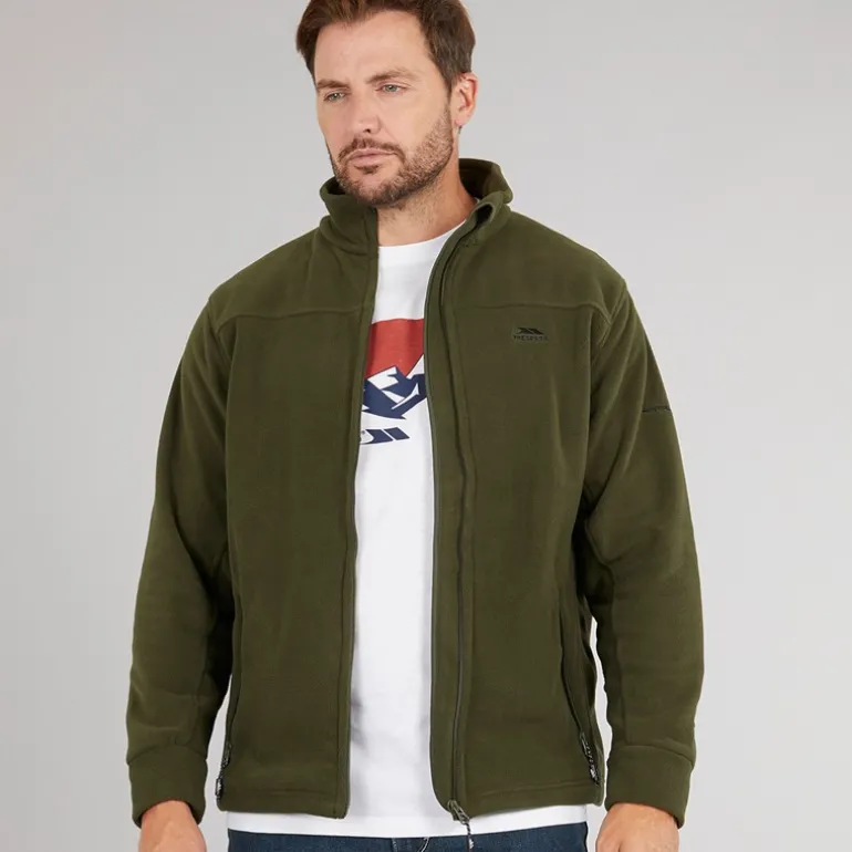 Herre Bernal Fuld Lynlås Fleece Jakke Mørk Vinstok