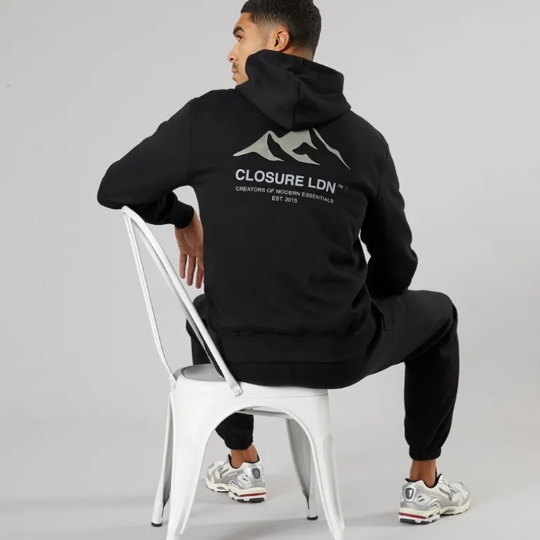 Herre Bjerg Silhuet Træningsdragt Sort/Olive