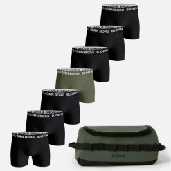 Herre bomuld stretch syv multipack boxers og vasketøjspose multipack 4