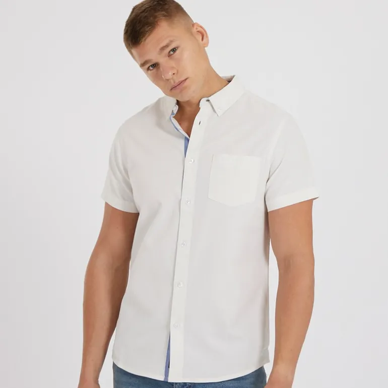 Herre Bowdon Skjorter med korte ærmer beige