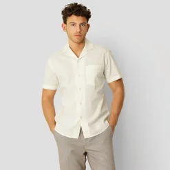 Herre Bowling Skjorter med korte ærmer beige