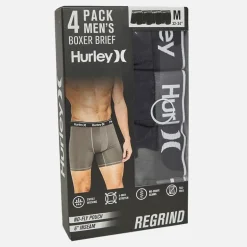 Herre Boxer-Shorts 4-pak Sort