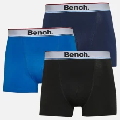 Herre Brayan Tre Pak Boxer Shorts Royal /​ Sort /​ Navy