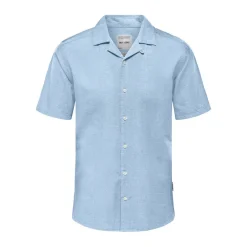 Herre Caiden Skjorter med korte ærmer Blå