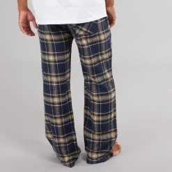 Herre Chester Bukser med Brede Ben Vævet Ternet