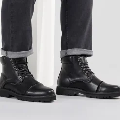 Herre Chesterley Støvler med Tåkappe Sort Tumble