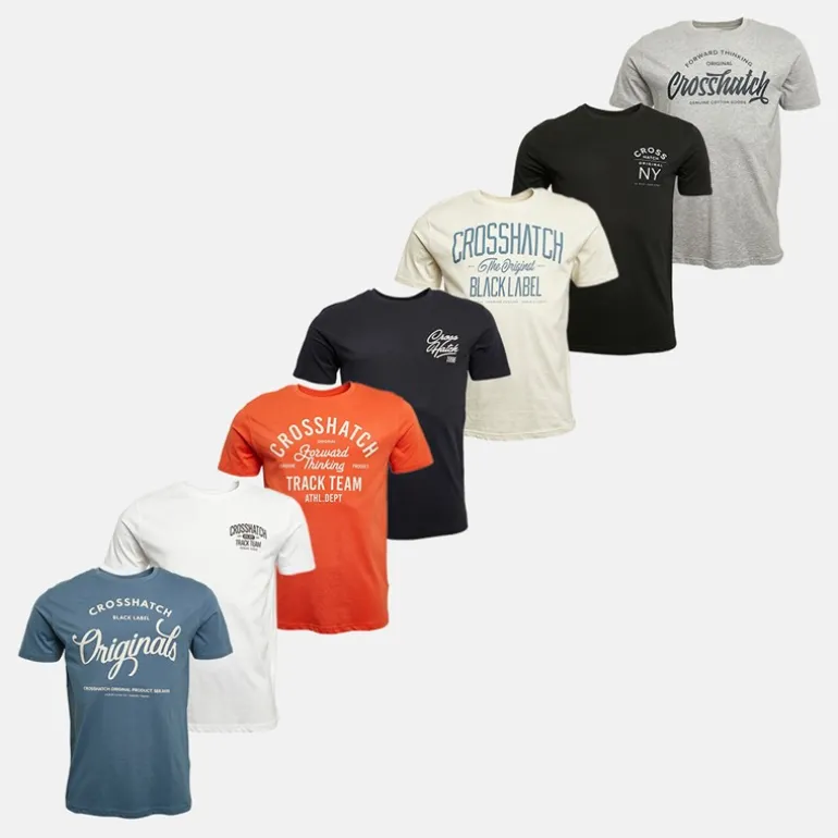 Herre Chinsters Syv Pak T-shirts Assorteret