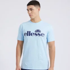 Herre Cleffios Logo T-Shirt Lyseblå