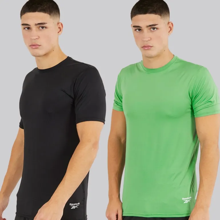 Herre Clyde Performance To Pak T-Shirts Sort/Upgrade Grøn