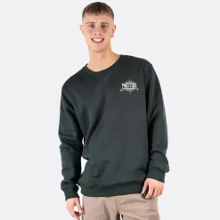 Herre Colin Print Sweatshirt Dybt Grøn