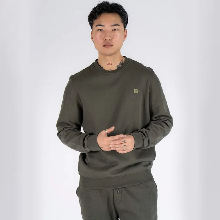 Herre Colin Sweatshirt Dyb Grøn